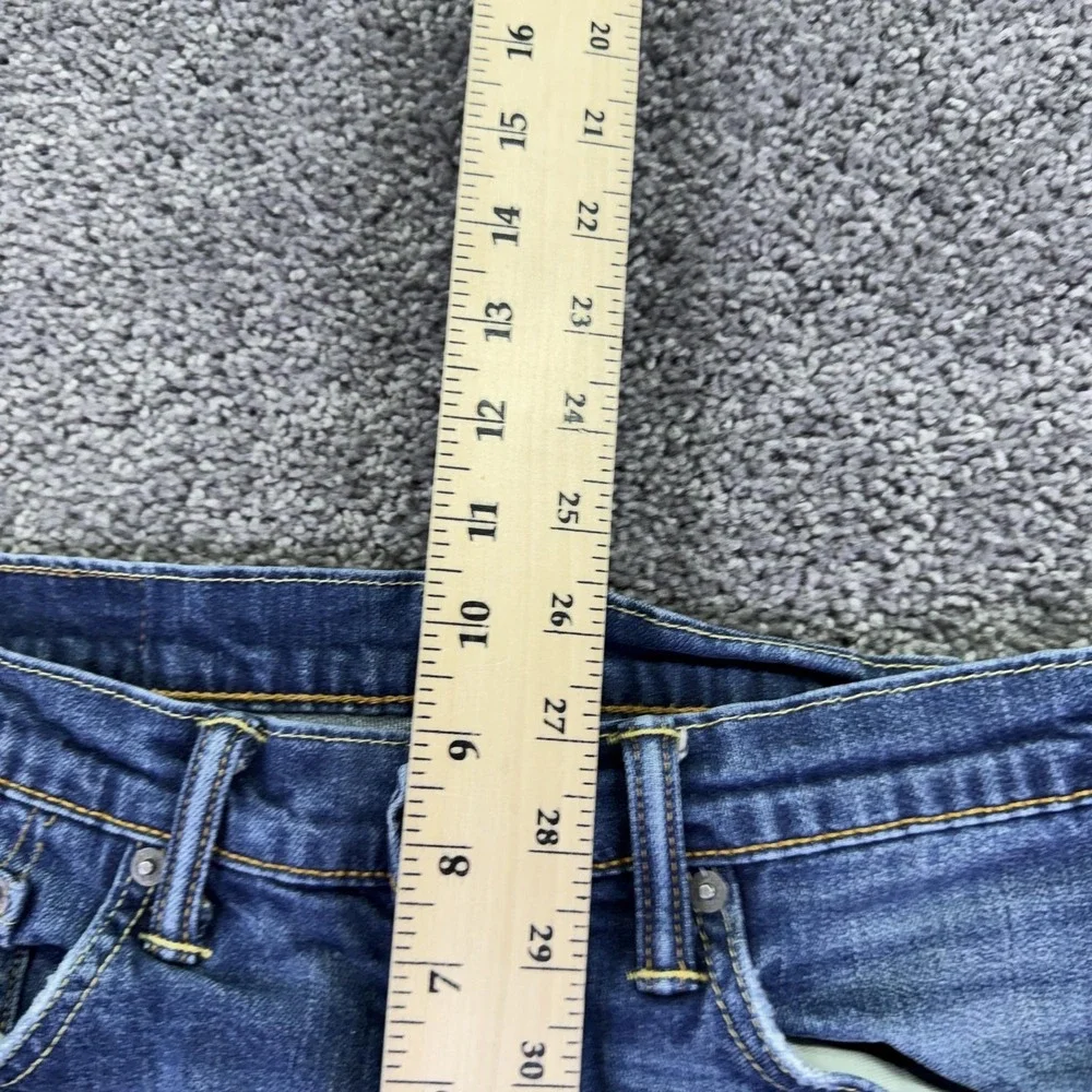Levis Jeans Mens 31x32 Blue 511 Slim Fit Stretch Medium Wash Denim Logo Casual